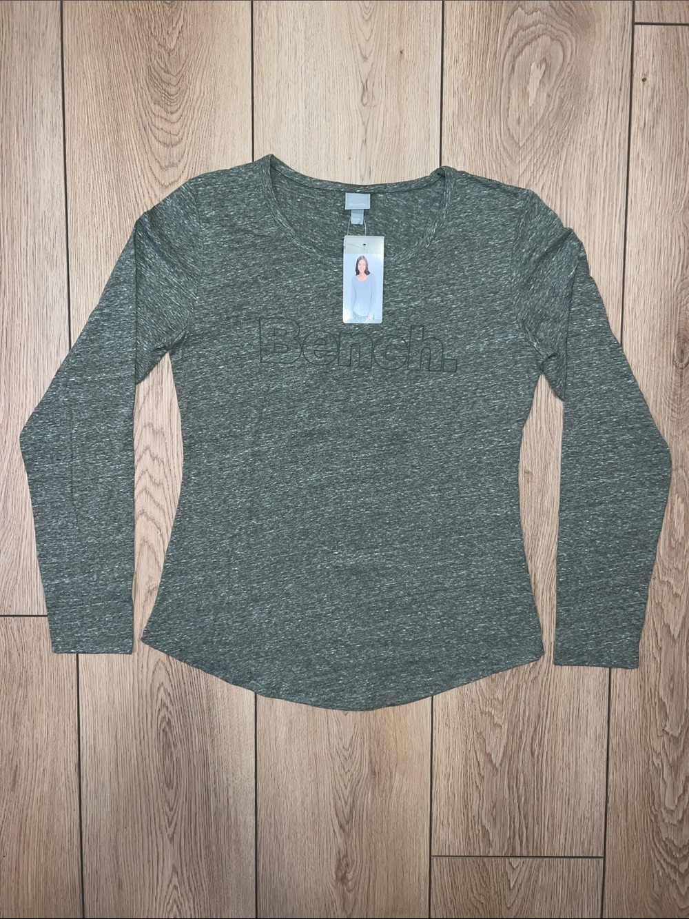 Bench Olive Green Heather Long-Sleeve Crew Top